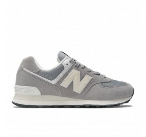 New Balance Unisex 574 Apollo Grey and White