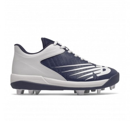 New Balance Junior 4040v6 Rubber Molded Cleats Navy & White