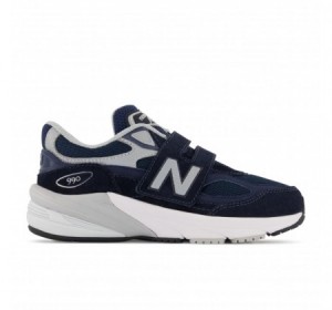 New Balance Little Kids FuelCell 990v6 Velcro Navy