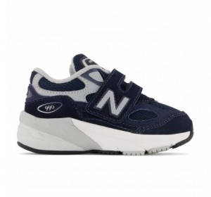 New Balance Infant 990v6 Hook & Loop Navy