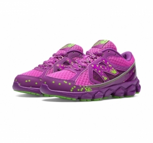 New Balance Kids 750v3 Running Sneaker Purple Glow in the Dark