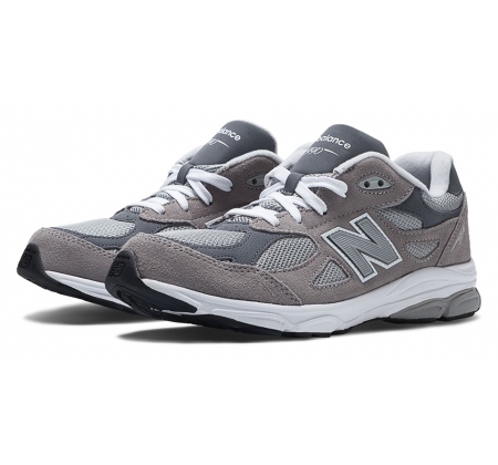 New Balance Kids 990v3 Grey New Balance Kids 990v3 Grey