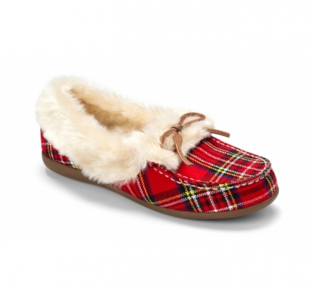 Vionic Juniper Slipper Red Plaid Vionic Juniper Slipper Red Plaid