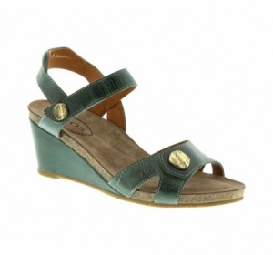 Taos Charade Wedge Sandal Teal