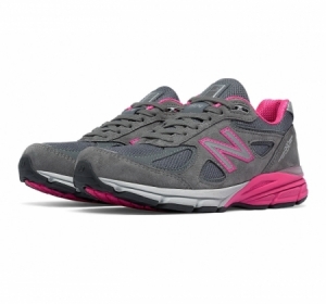 New Balance W990v4 Grey with Pink