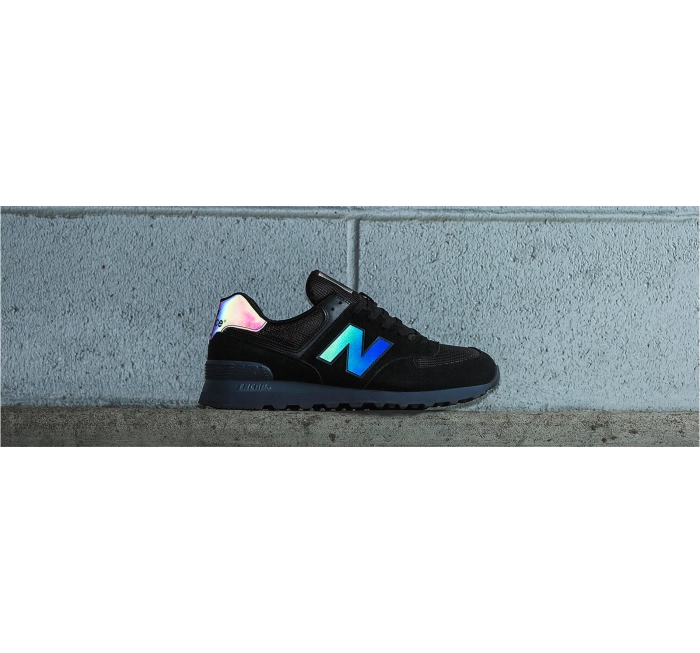 new balance 574 reflective blue