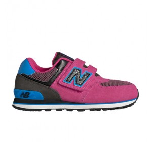 New Balance Kids velcro 574 Outside In Pink/Blue