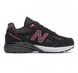 New Balance Grade-school KJ990v4 Black/Pink