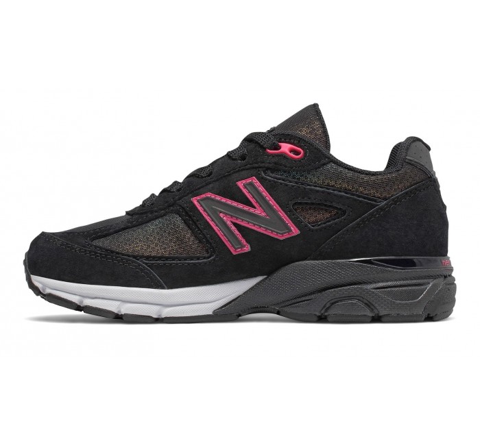 New Balance Kids 990v4 Black/Pink 