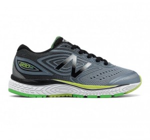 New Balance Kids 880v7 Grey, yellow and green