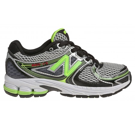 New Balance Kids 860v3 Green/Black/Silver