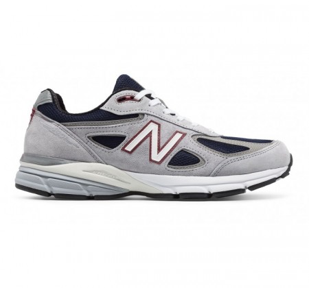 New Balance Men's 990v4 Grey w/Navy 