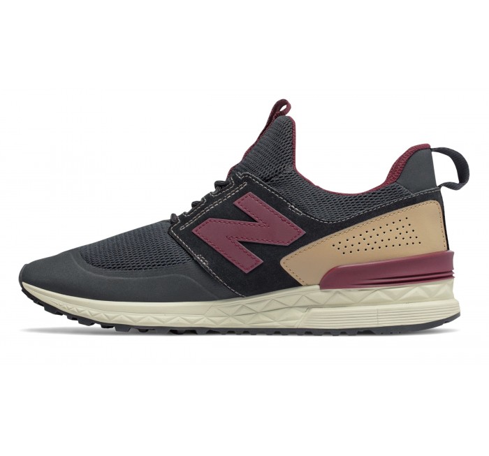 new balance ms574 in black/red