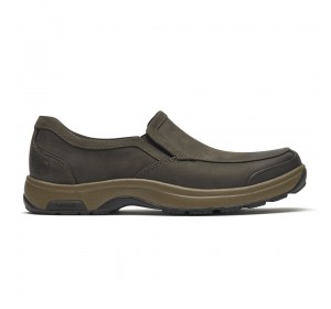 Dunham Battery Park Slip-On Brown Nubuck