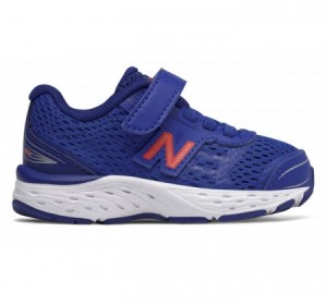 New Balance Infant 680v5 Hook and Loop Pacific