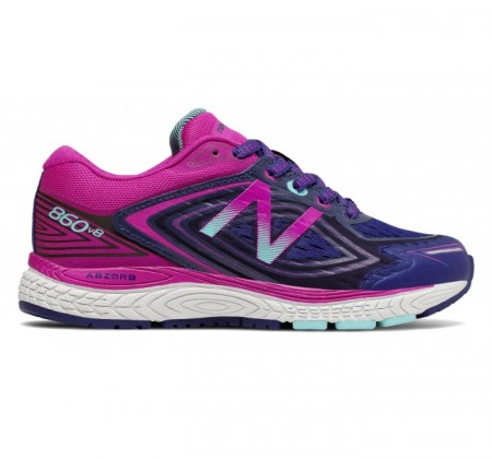 New Balance Kids 860v8 Navy & Pink