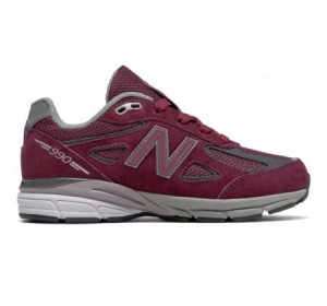 New Balance Grade-school 990v4 Burgundy