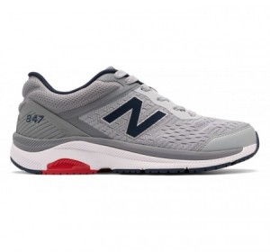 New Balance MW847v4 Silver Mink & red