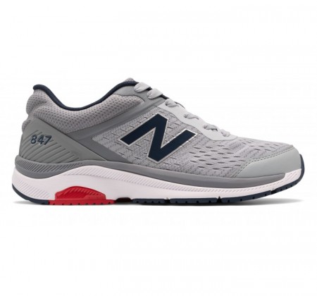 New Balance MW847v4 Silver Mink & red