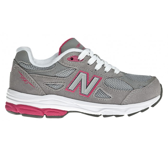 New Balance Little Kids 990 Grey/Pink: KJ990GPP - A Perfect Dealer/NB