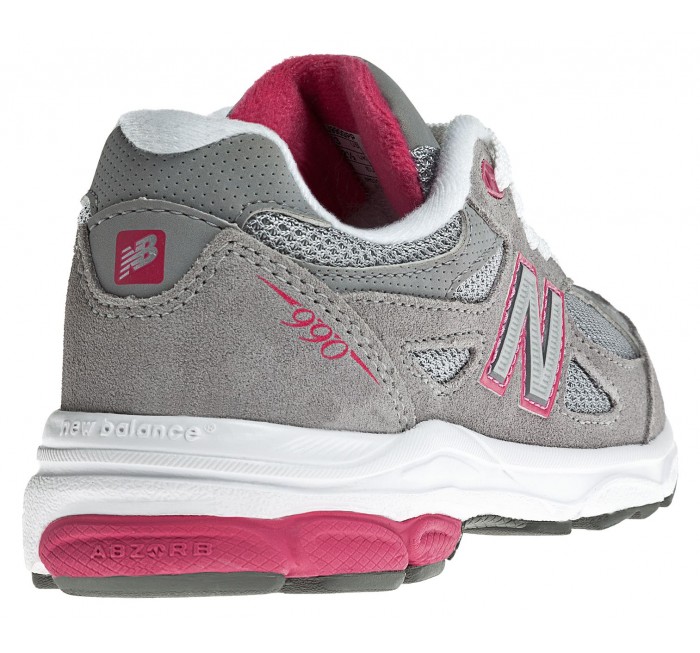 New Balance Little Kids 990 Grey/Pink: KJ990GPP - A Perfect Dealer/NB