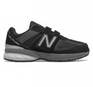 New Balance Little Kids 990v5 velcro black