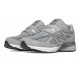 New Balance Little Kids 990v4 Hook & Loop Relective Grey